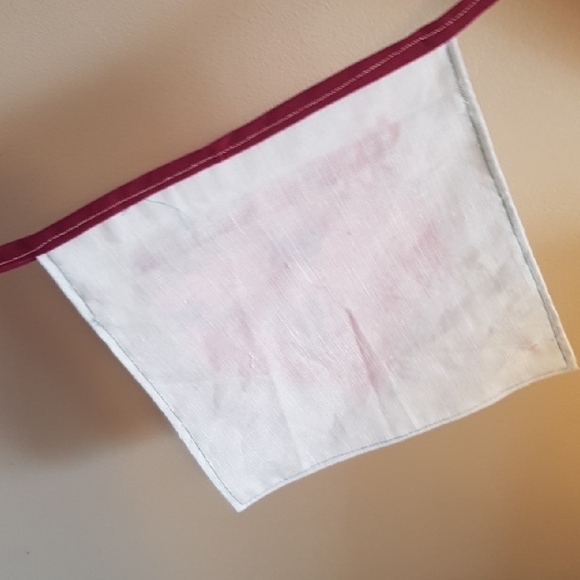 Queen Of Hearts Boho Home Decor Banner 3 Heart Quilted Patchwork Handmade - Picture 6 of 7